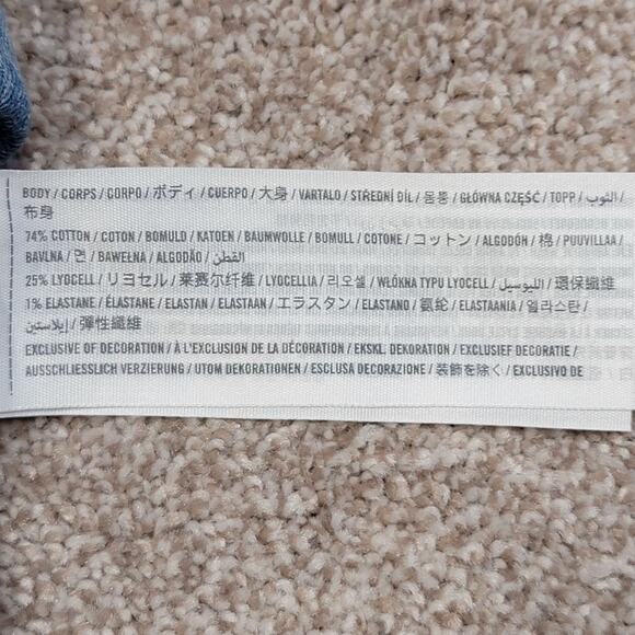 Abercrombie & Fitch A&F mom jeans 8R/ 29 light rise light wash Paperbag waist - Picture 12 of 12